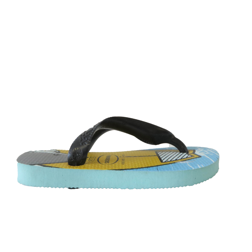 Havaianas Boys Blue | Black Shark Flip Flops size: 9 Toddler